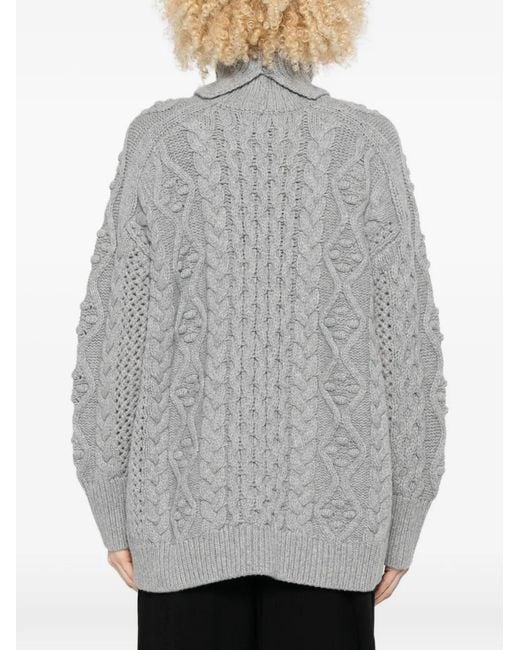 Loulou de Saison Gray Anar Turtleneck Sweater