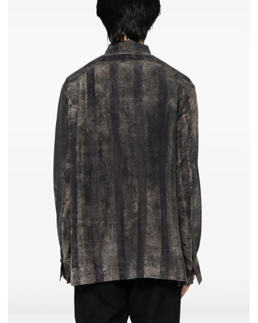 Ziggy Chen Gray Printed Shirt for men