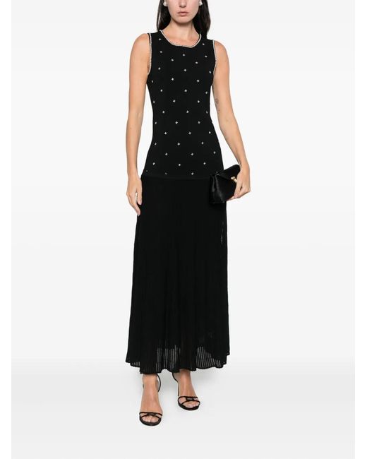 venus knit mix halter neck maxi dress Cross Neck Halter Dress main image 1