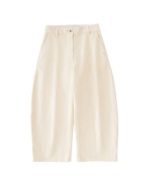 Studio Nicholson White Chalco Corduroy Trousers