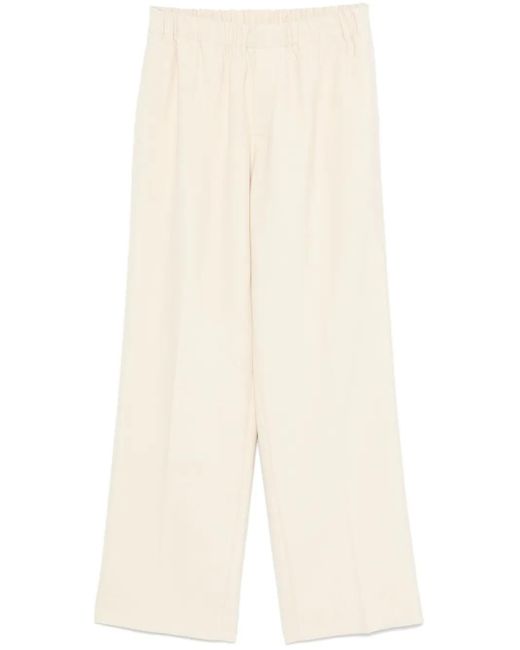 Pantaloni A Gamba Ampia di Sandro in Natural da Uomo