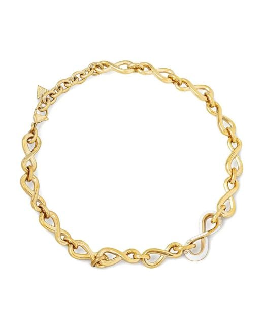 Guess ロゴ ネックレス Metallic