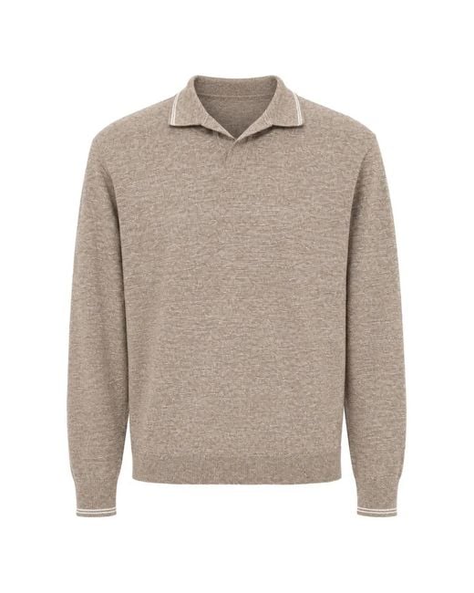 Paul & Shark Natural Fine-Knit Long-Sleeve T-Shirt for men