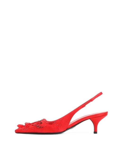 Pumps Slingback di Prada in Red