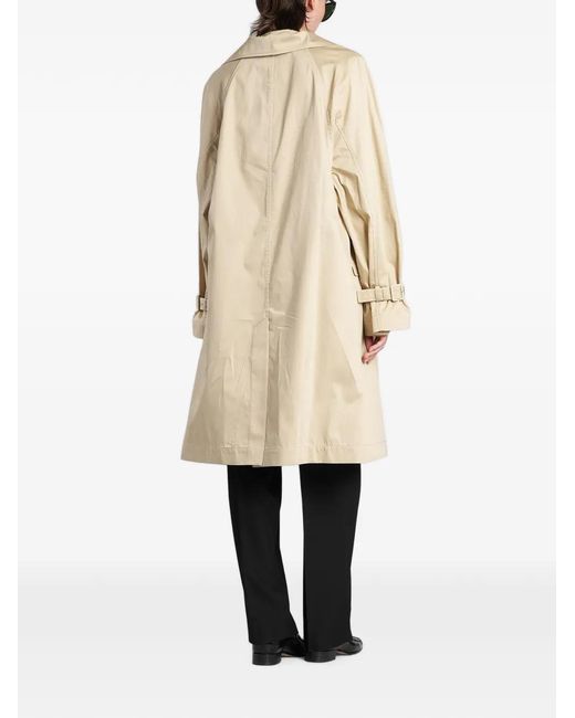 Totême  Natural Buckled-Cuff High-Neck Coat