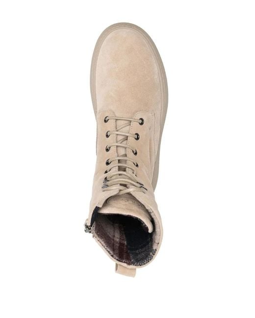 Tod's Natural Stud-Detailing Ankle Boots