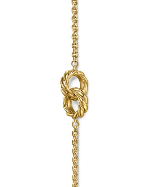 David Yurman White 18Kt Sculpted Cable Chain Bracelet (8Mm)