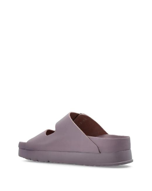 Birkenstock X Papillio Arizona Sandalen Met Dubbele Gesp in het Brown