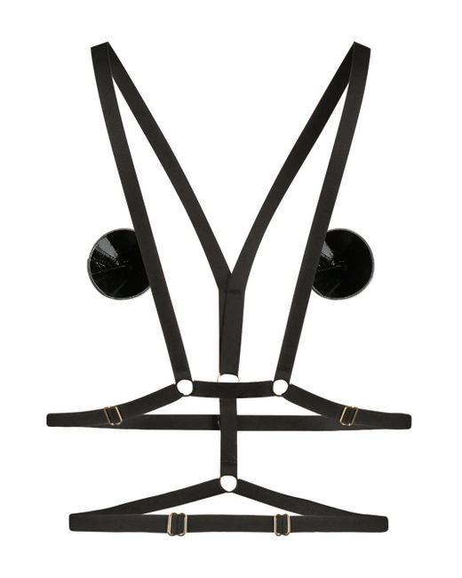 Maison Close Black Harness Bra