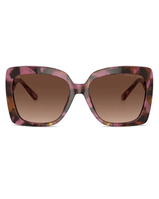 Michael Kors Brown Oversize-Frame Sunglasses