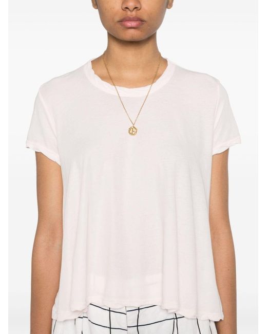 James Perse White T-Shirt mit kurzen Ärmeln