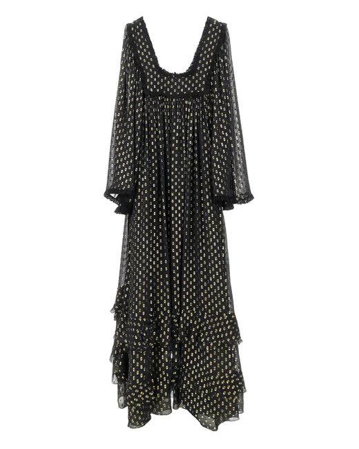 Abito Lungo A Pois di Chloé in Black