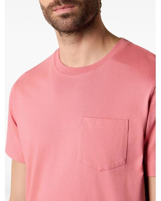 Brooks Brothers Pink Crew-Neck Cotton T-Shirt for men