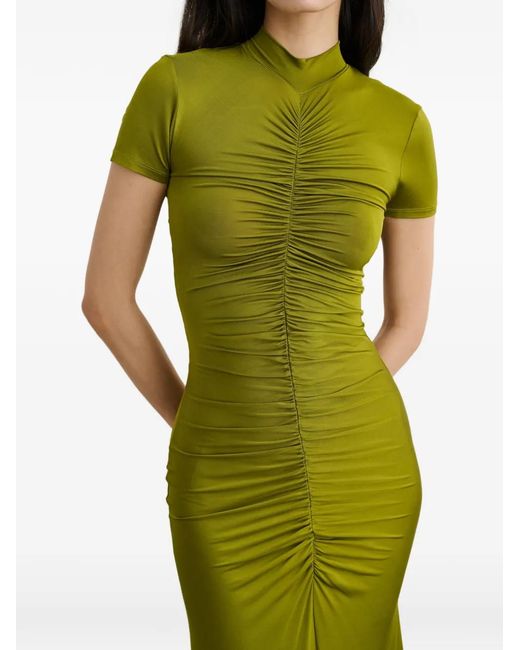 Toccin Gracelyn Mock-Neck Midi Dress in Green | Lyst Canada Toccin Gracelyn Mock-Neck Midi Dress in Green | Lyst Canada