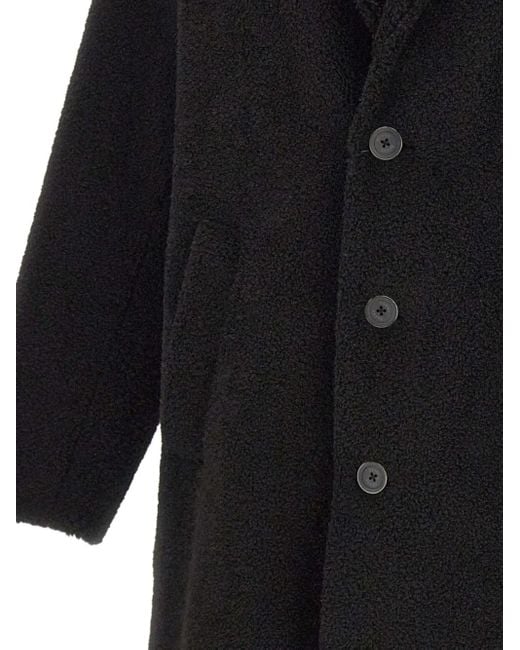 Herno Geknöpfter Mantel in Black für Herren