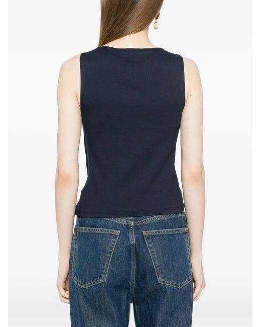 Reformation Blue Hudson Top