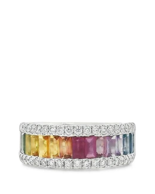 Lisa Nik Multicolor Sapphire And Diamond Ring