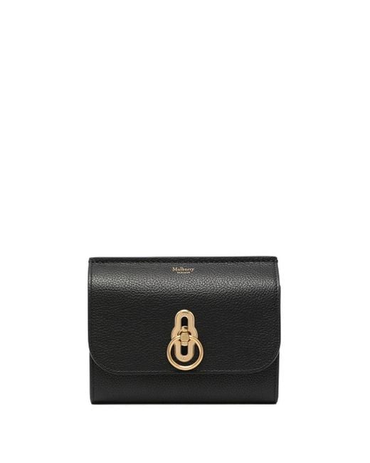 Mulberry Black Amberley Medium Classic-grain Wallet