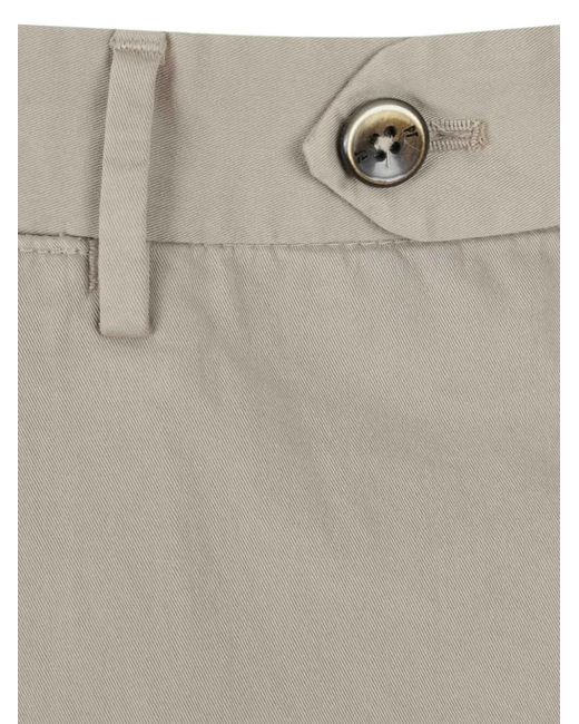 PT Torino Natural Button Chino Trousers for men