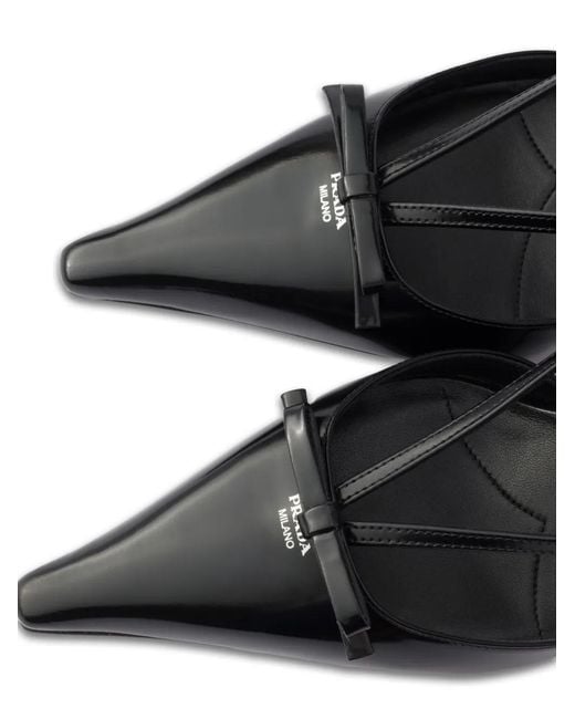 Prada Black Slingback-Pumps