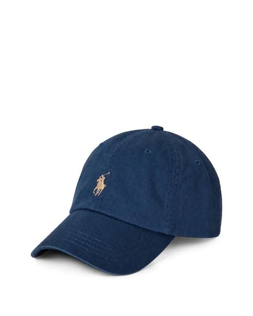 Polo Ralph Lauren Blue Logo-Embroidered Cotton Baseball Cap
