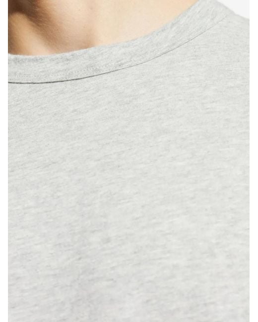 Officine Generale White Short-Sleeve Cotton T-Shirt for men