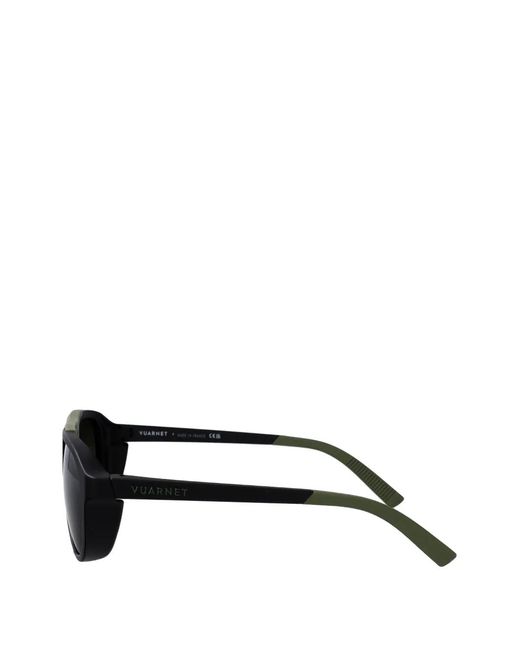 Vuarnet Black Altitude 04 Pilot-Frame Sunglasses for men