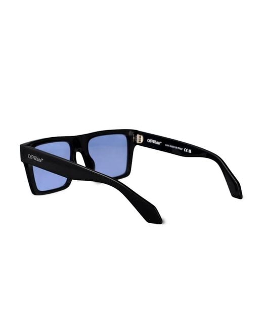 Off-White c/o Virgil Abloh Blue Square-Frame Sunglasses
