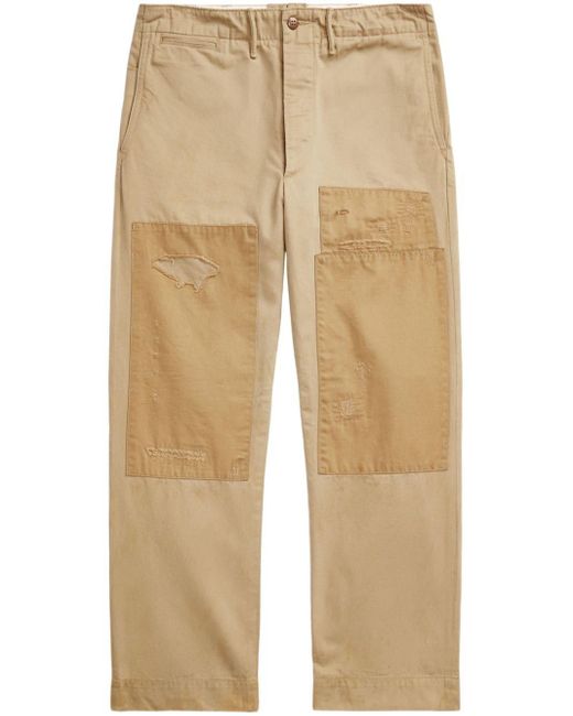 RRL Natural Straight-leg Cotton Chinos for men