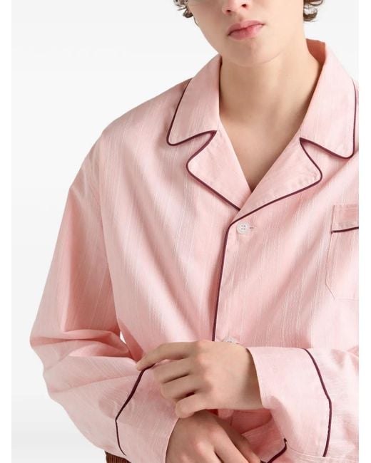 Prada Pink Cotton Shirt