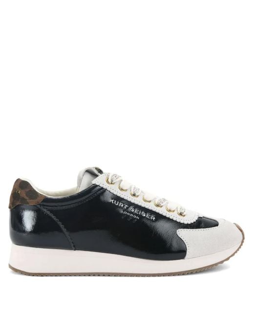 Kurt Geiger Islington Pump Sneakers Verfraaid Met Kristallen in het Black