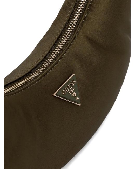 Guess Metallic Sunetra Zip Logo Tote Bag