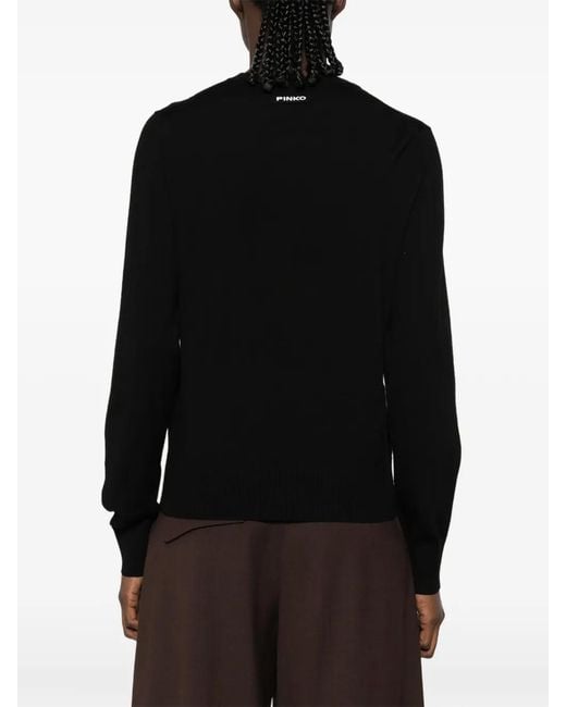 Pinko Black Lourdes Fine Knit Sweater