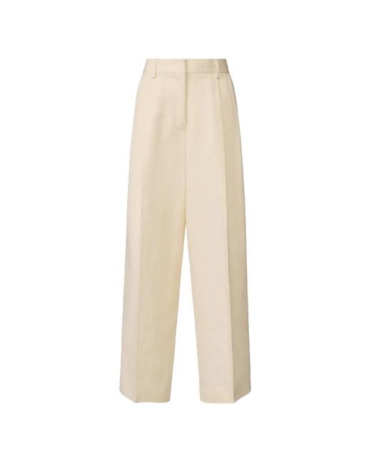 Fabiana Filippi White Pantalon À Coupe Sarouel En Fil Coupé
