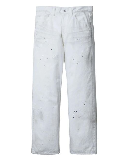 Neighborhood White Splatter-Effect Pants for men