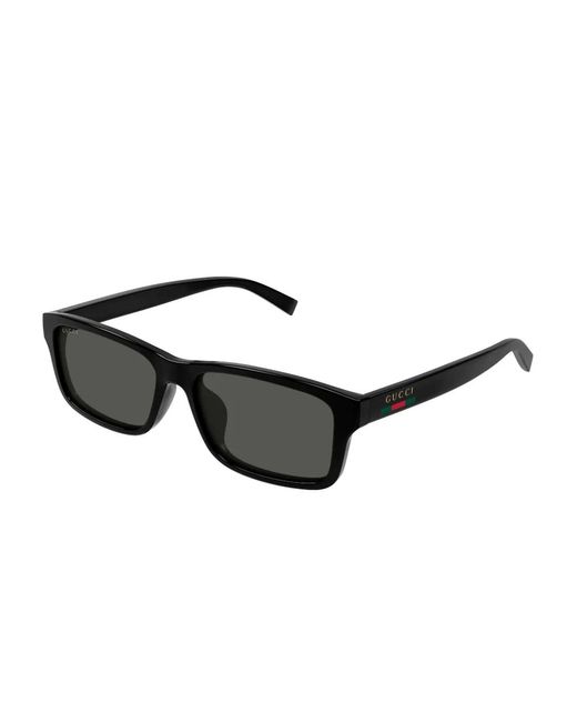 Gucci Black Gg1986Sa Rectangle Sunglasses for men
