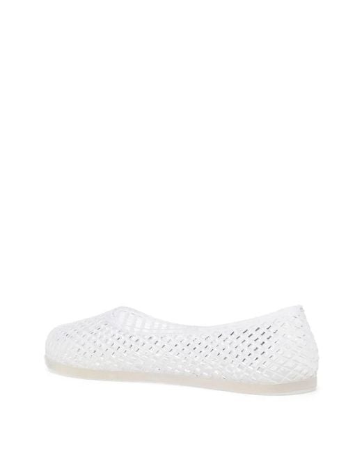 Ancient Greek Sandals White Ballerines Iro Jelly