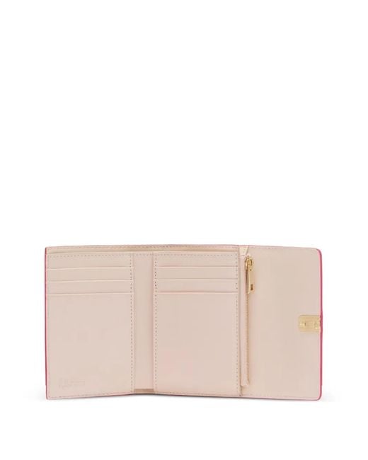 Furla Pink Small Iride Compact Wallet