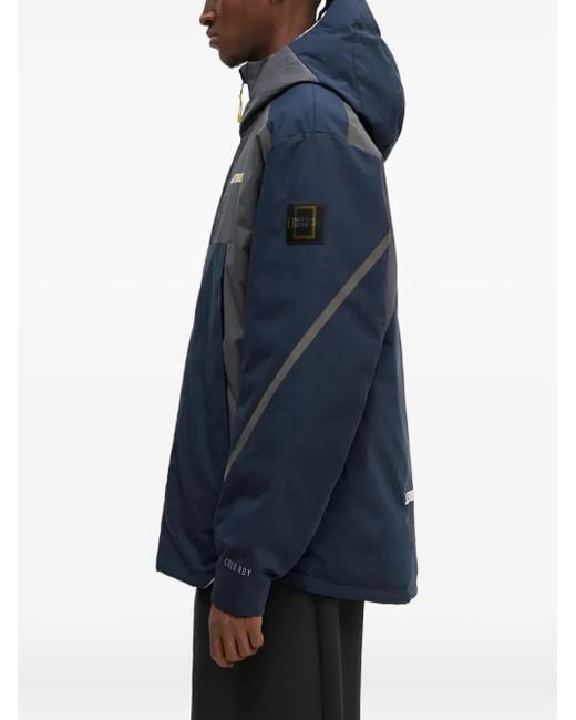 Adidas X National Geographic Kapuzenjacke in Colour-Block-Optik in Blue für Herren