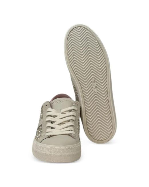 Date Metallic Hill Low Lace-Up Sneakers
