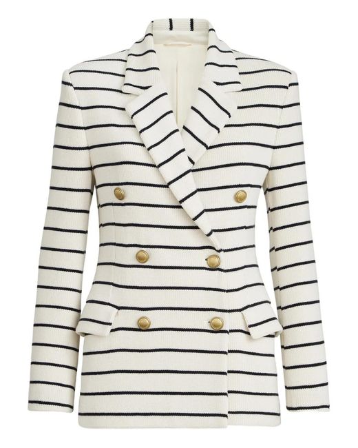 Brunello Cucinelli Gray Striped Blazer