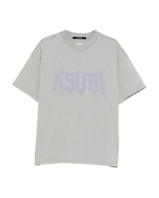 Ksubi Gray Blasted Ekcess T-Shirt for men
