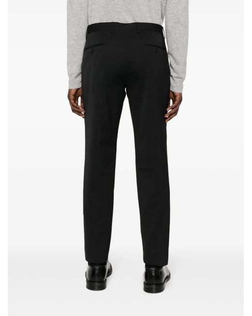 Lardini Black Slim-Fit Tailored Trousers for men