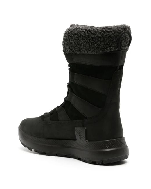 Ecco Black Solice Insulated Leather Boots