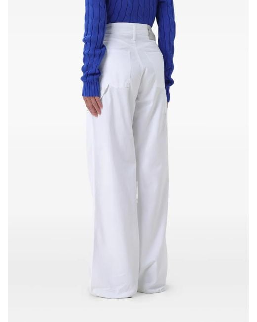 Jacob Cohen Blue Patch-Pocket Trousers
