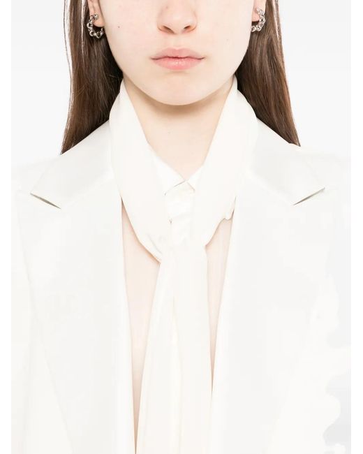 Sacai White Suiting Dress