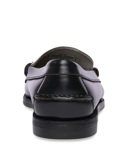 Sebago バイカラー レザーローファー Black