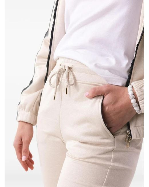 Eleventy White Drawstring Track Pants