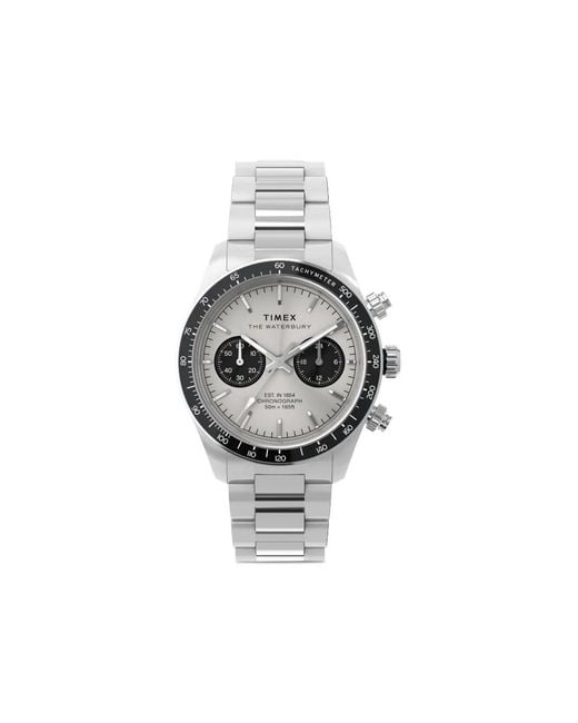 Timex Metallic Waterbury Heritage Chronograph 41Mm for men