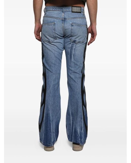 Earthling VIP Jeans Met Vijf Zakken En Vleugelprint in het Blue voor heren